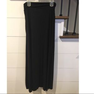 Black Jersey Maxi Skirt